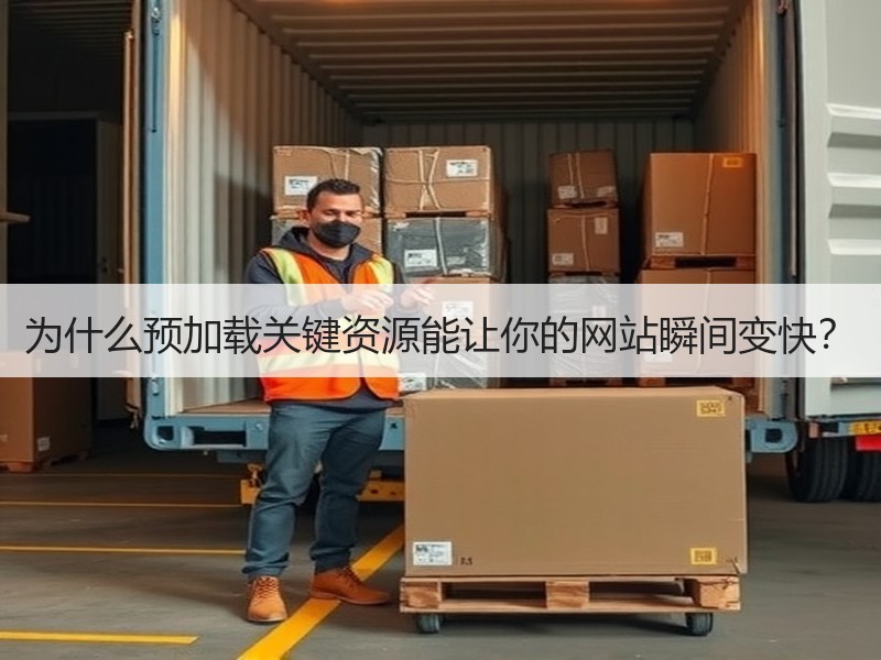 为什么预加载关键资源能让你的网站瞬间变快？