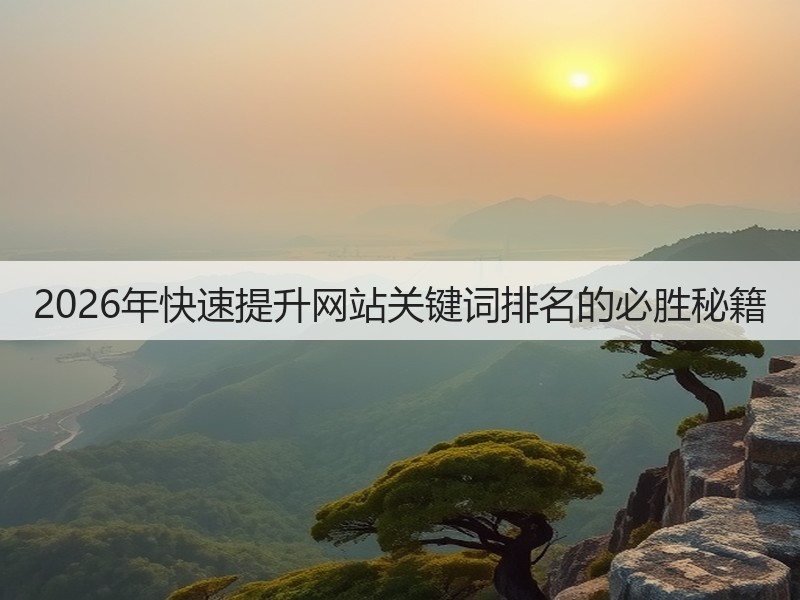 2026年快速提升网站关键词排名的必胜秘籍(图2)