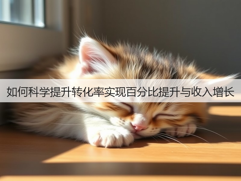 如何科学提升转化率实现百分比提升与收入增长(图3) 如何科学提升转化率实现百分比提升与收入增长(图3)