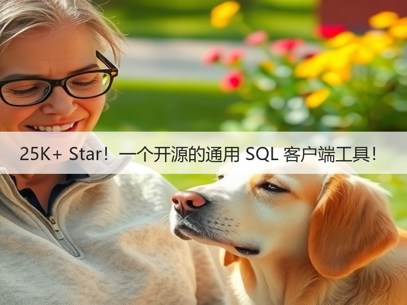 25K+ Star！一个开源的通用 SQL 客户端工具！