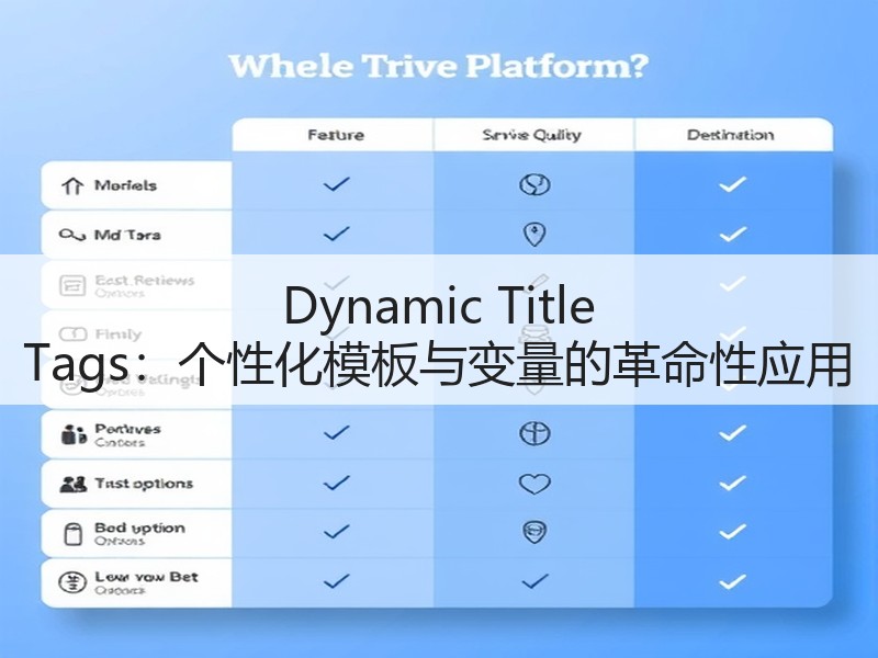 Dynamic Title Tags：个性化模板与变量的革命性应用(图2)
