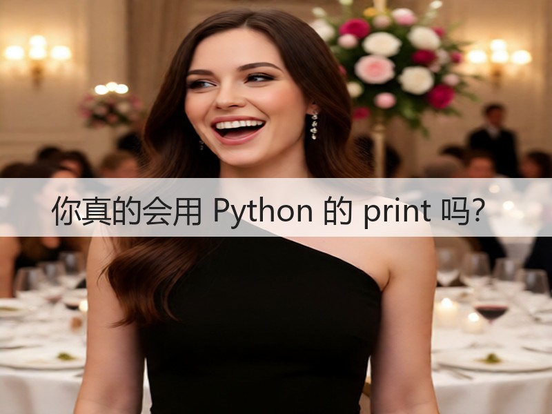 你真的会用 Python 的 print 吗?(图3) 你真的会用 Python 的 print 吗?(图3)