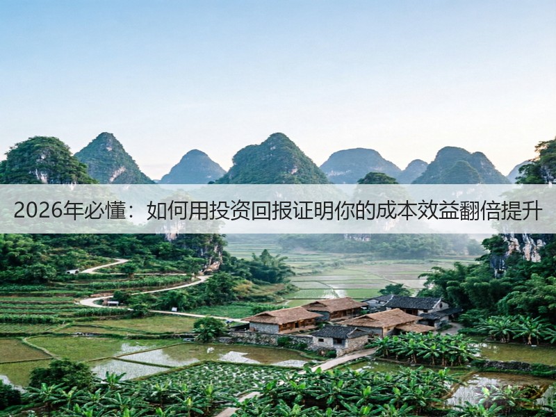 2026年必懂:如何用投资回报证明你的成本效益翻倍提升(图3) 2026年必懂:如何用投资回报证明你的成本效益翻倍提升(图3)