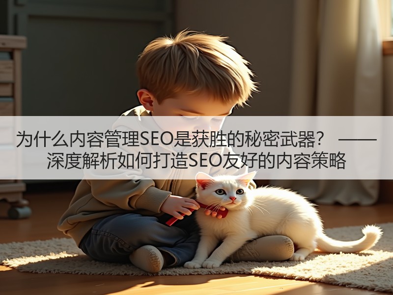 为什么内容管理SEO是获胜的秘密武器？ —— 深度解析如何打造SEO友好的内容策略