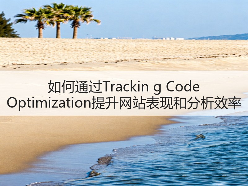 如何通过Trackin g Code Optimization提升网站表现和分析效率