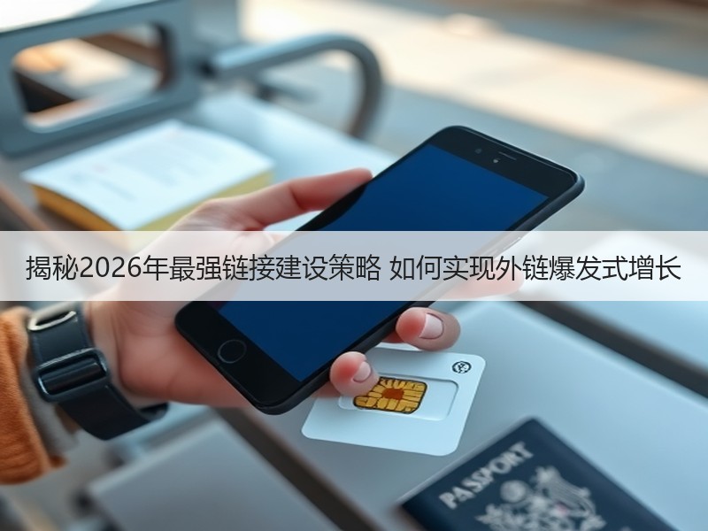 揭秘2026年最强链接建设策略 如何实现外链爆发式增长