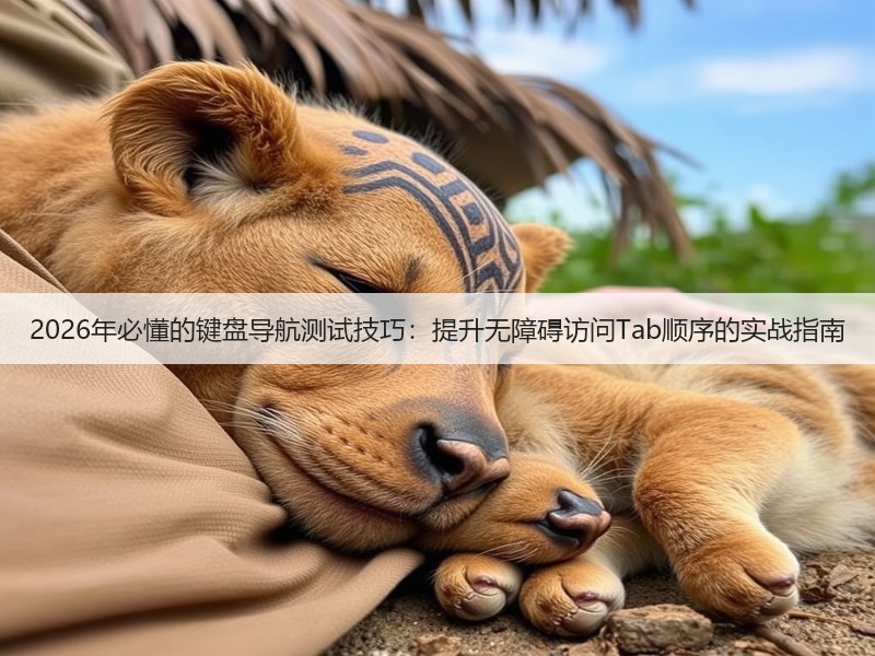 2026年必懂的键盘导航测试技巧:提升无障碍访问Tab顺序的实战指南(图3) 2026年必懂的键盘导航测试技巧:提升无障碍访问Tab顺序的实战指南(图3)