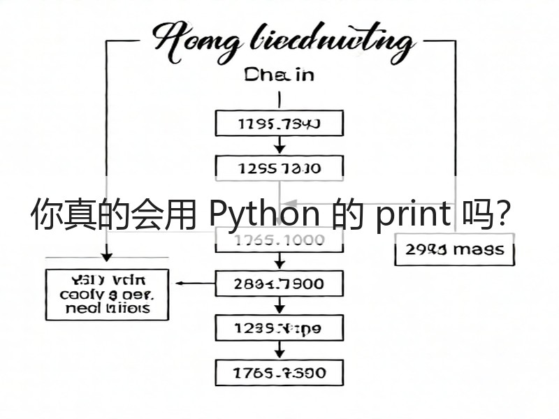 你真的会用 Python 的 print 吗？