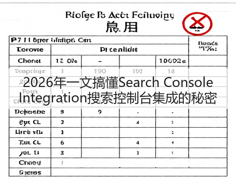 2026年一文搞懂Search Console Integration搜索控制台集成的秘密(图2)