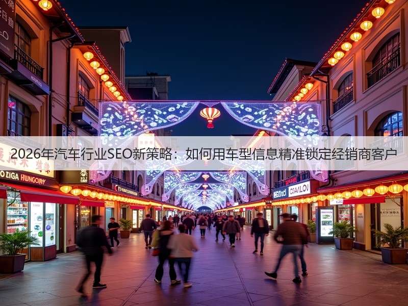 2026年汽车行业SEO新策略：如何用车型信息精准锁定经销商客户(图2)