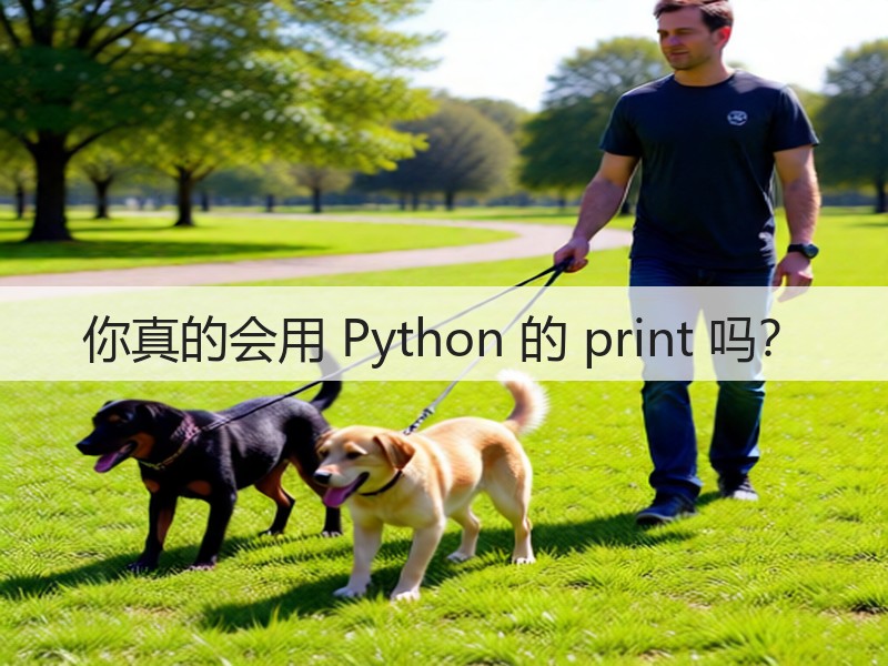 你真的会用 Python 的 print 吗?(图3) 你真的会用 Python 的 print 吗?(图3)
