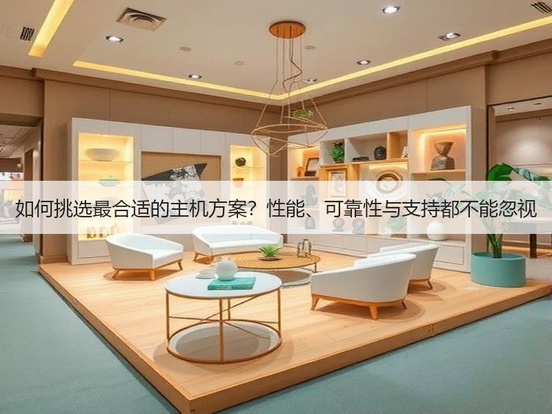 如何挑选最合适的主机方案？性能、可靠性与支持都不能忽视