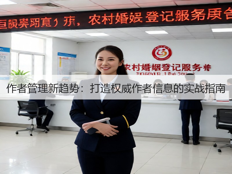 作者管理新趋势：打造权威作者信息的实战指南