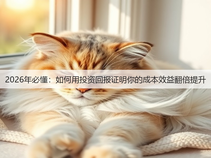 2026年必懂:如何用投资回报证明你的成本效益翻倍提升(图2) 2026年必懂:如何用投资回报证明你的成本效益翻倍提升(图2)