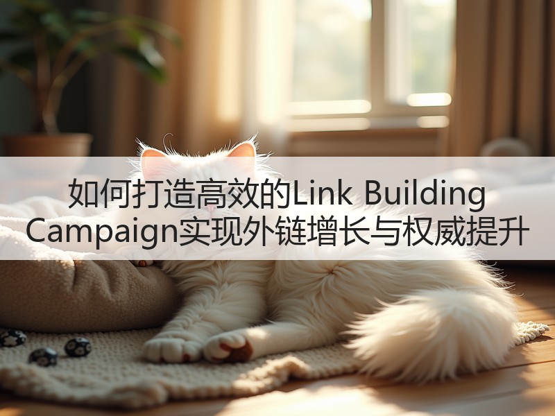 如何打造高效的Link Building Campaign实现外链增长与权威提升