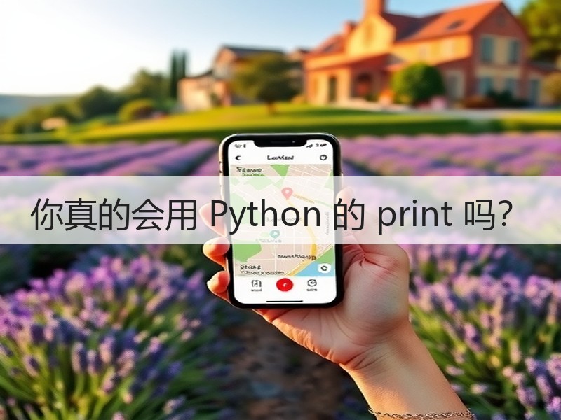 你真的会用 Python 的 print 吗？