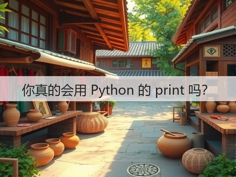 你真的会用 Python 的 print 吗?(图2) 你真的会用 Python 的 print 吗?(图2)