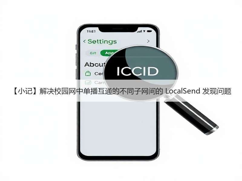 【小记】解决校园网中单播互通的不同子网间的 LocalSend 发现问题
