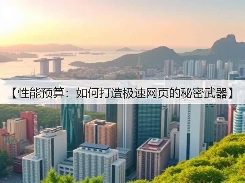 【性能预算:如何打造极速网页的秘密武器】(图2) 【性能预算:如何打造极速网页的秘密武器】(图2)