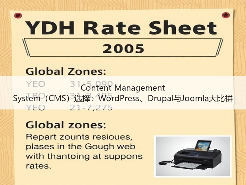 Content Management System（CMS）选择：WordPress、Drupa
