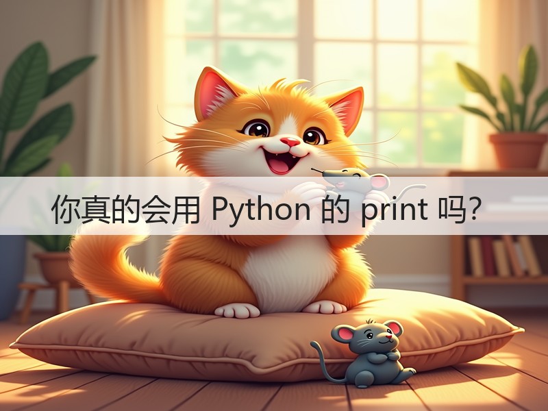 你真的会用 Python 的 print 吗?(图2) 你真的会用 Python 的 print 吗?(图2)