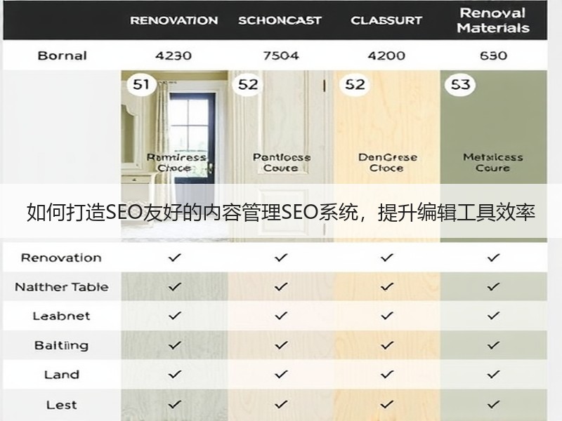 如何打造SEO友好的内容管理SEO系统，提升编辑工具效率