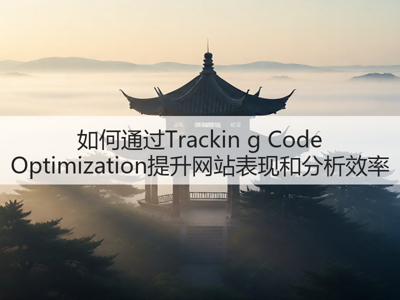 如何通过Trackin g Code Optimization提升网站表现和分析效率(图2) 如何通过Trackin g Code Optimization提升网站表现和分析效率(图2)
