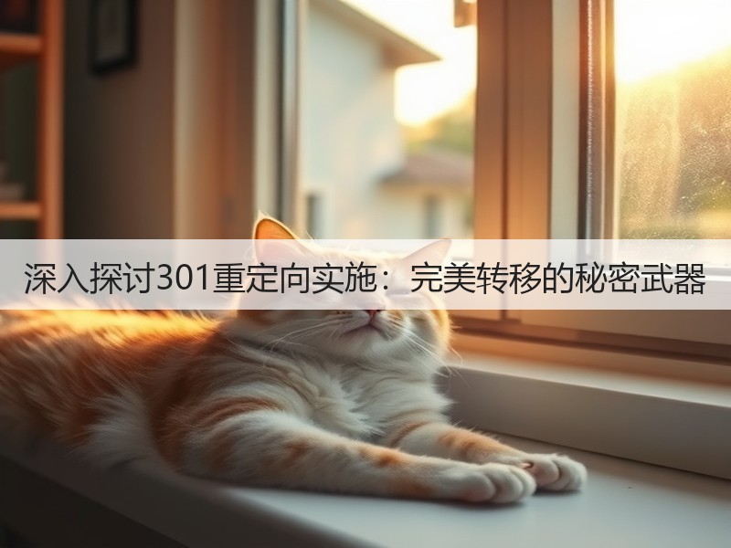 深入探讨301重定向实施:完美转移的秘密武器(图2) 深入探讨301重定向实施:完美转移的秘密武器(图2)