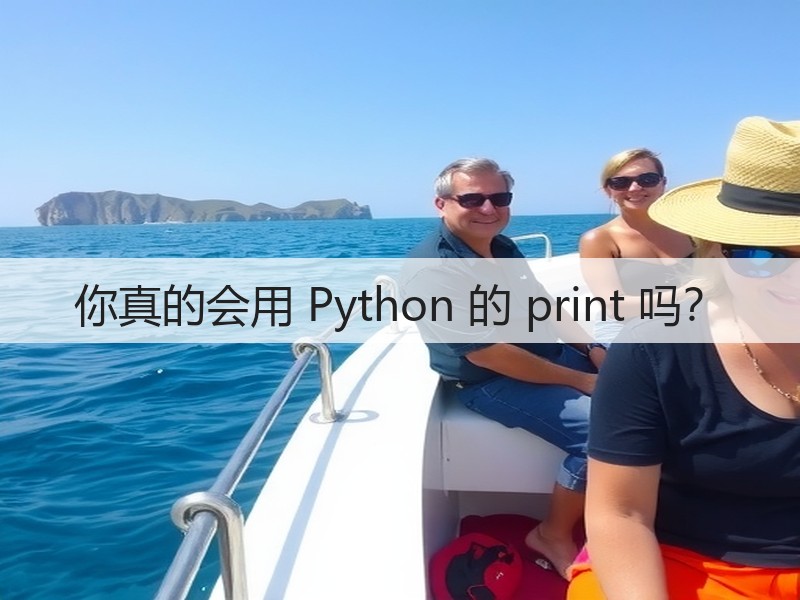 你真的会用 Python 的 print 吗?(图2) 你真的会用 Python 的 print 吗?(图2)