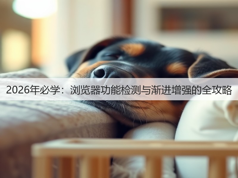 2026年必学:浏览器功能检测与渐进增强的全攻略(图3) 2026年必学:浏览器功能检测与渐进增强的全攻略(图3)