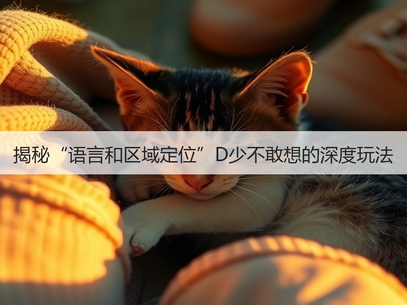 揭秘“语言和区域定位”D少不敢想的深度玩法