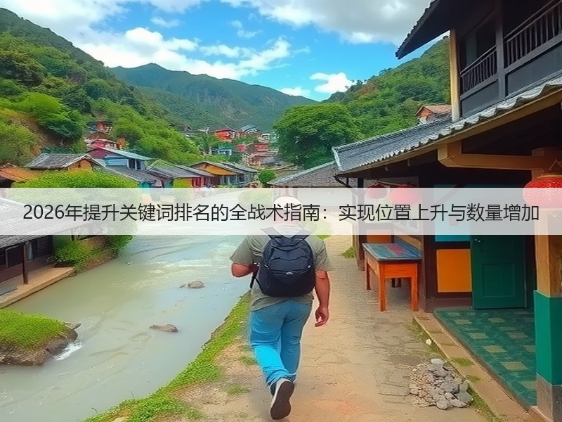 2026年提升关键词排名的全战术指南:实现位置上升与数量增加(图2) 2026年提升关键词排名的全战术指南:实现位置上升与数量增加(图2)