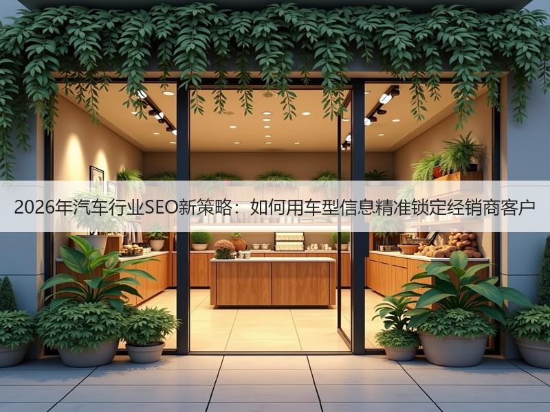 2026年汽车行业SEO新策略：如何用车型信息精准锁定经销商客户