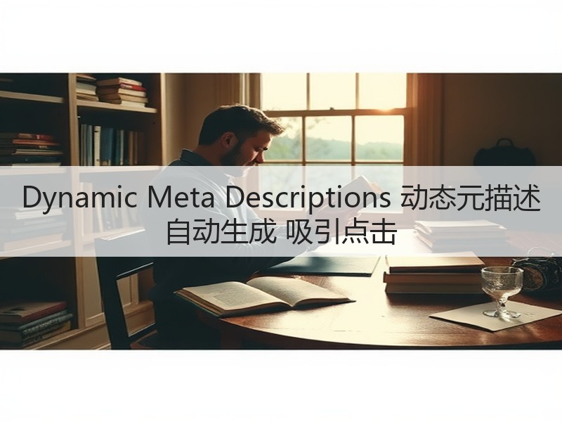 Dynamic Meta Descriptions 动态元描述 自动生成 吸引点击(图3) Dynamic Meta Descriptions 动态元描述 自动生成 吸引点击(图3)