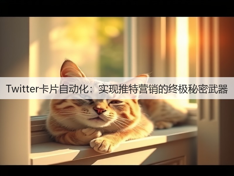Twitter卡片自动化:实现推特营销的终极秘密武器(图3) Twitter卡片自动化:实现推特营销的终极秘密武器(图3)
