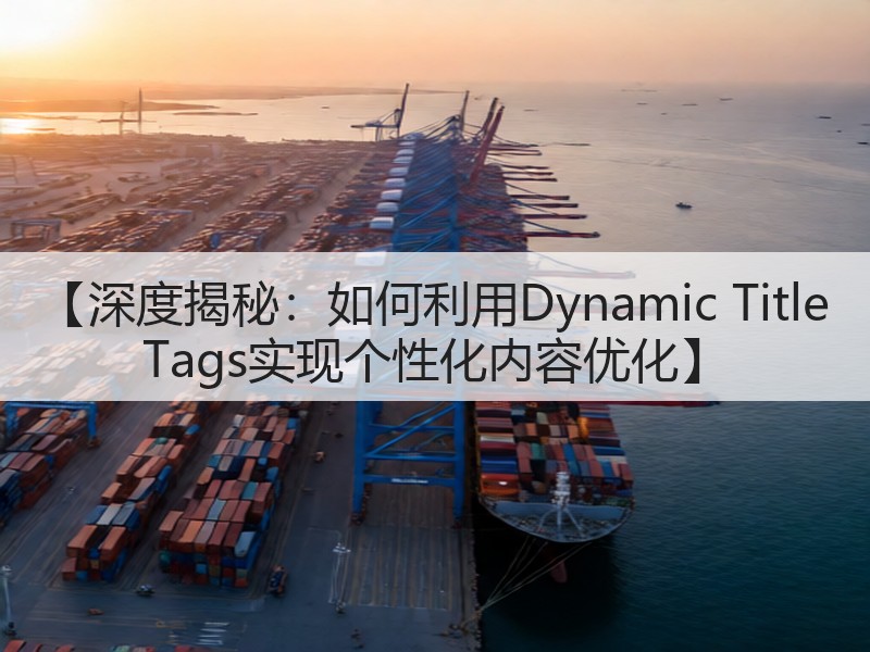【深度揭秘：如何利用Dynamic Title Tags实现个性化内容优化】(图3)