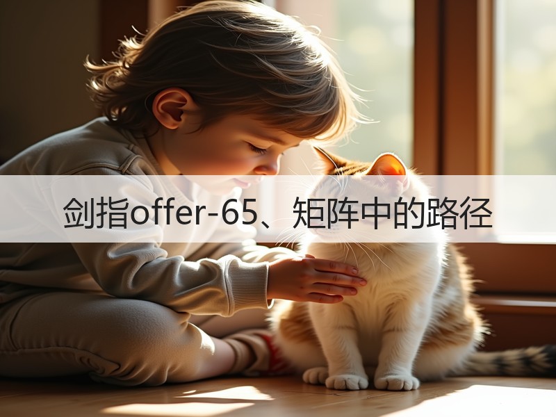 剑指offer-65、矩阵中的路径
