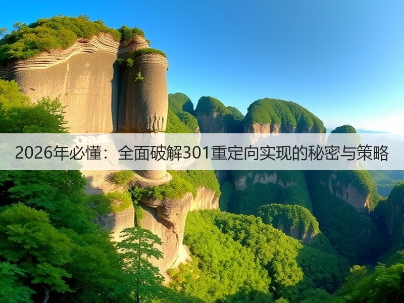 2026年必懂:全面破解301重定向实现的秘密与策略(图3) 2026年必懂:全面破解301重定向实现的秘密与策略(图3)