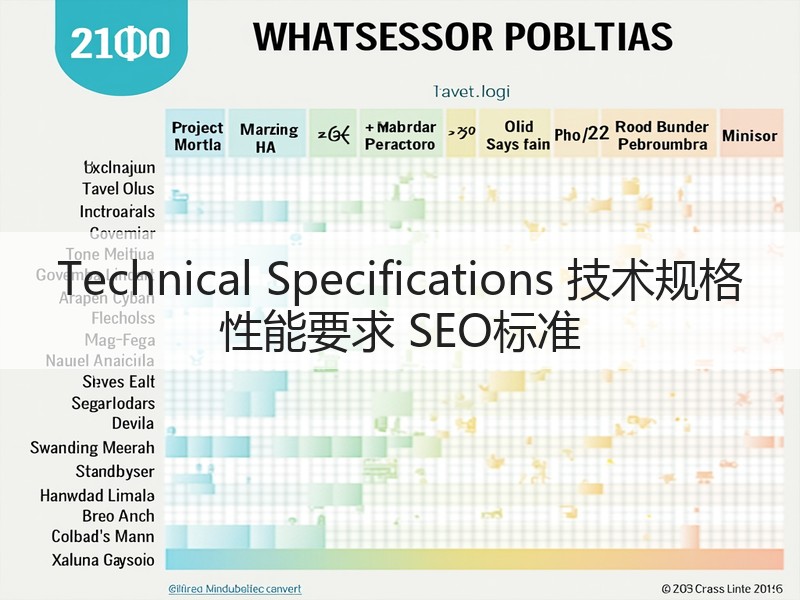 Technical Specifications 技术规格 性能要求 SEO标准(图2) Technical Specifications 技术规格 性能要求 SEO标准(图2)