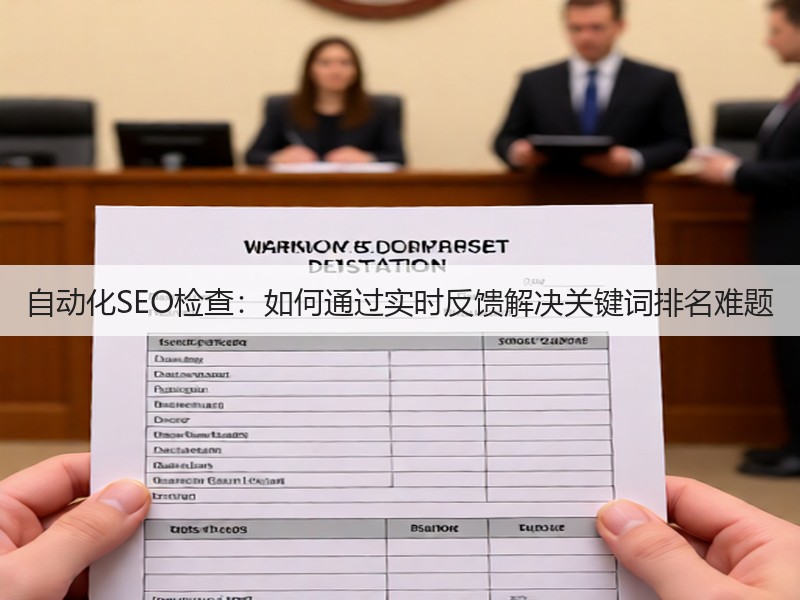 自动化SEO检查:如何通过实时反馈解决关键词排名难题(图3) 自动化SEO检查:如何通过实时反馈解决关键词排名难题(图3)