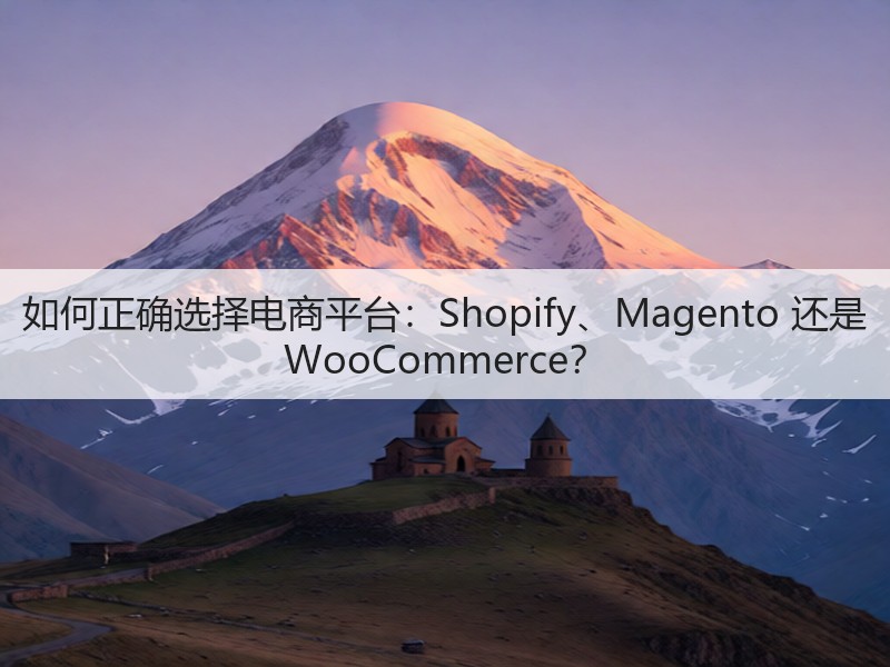 如何正确选择电商平台:Shopify、Magento 还是 WooCommerce?(图2) 如何正确选择电商平台:Shopify、Magento 还是 WooCommerce?(图2)
