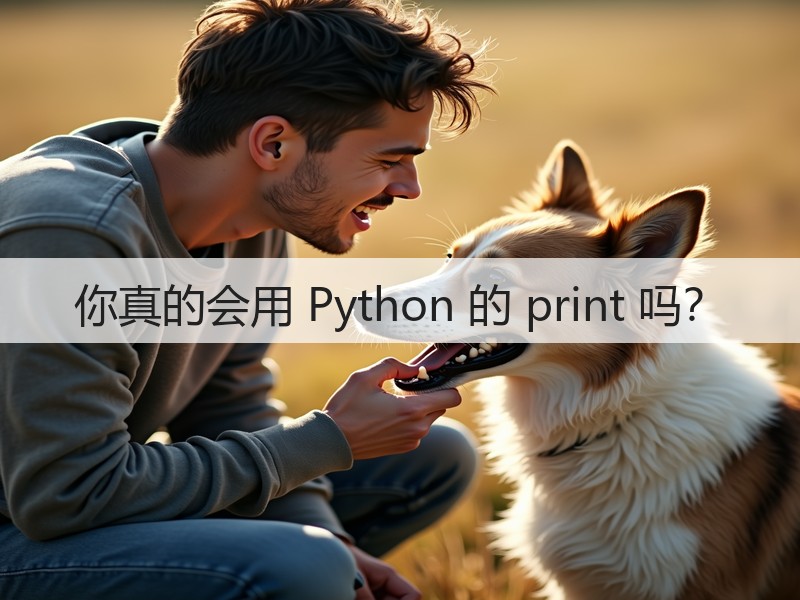 你真的会用 Python 的 print 吗?(图3) 你真的会用 Python 的 print 吗?(图3)