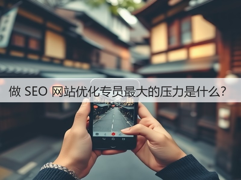 做 SEO 网站优化专员最大的压力是什么？(图3)