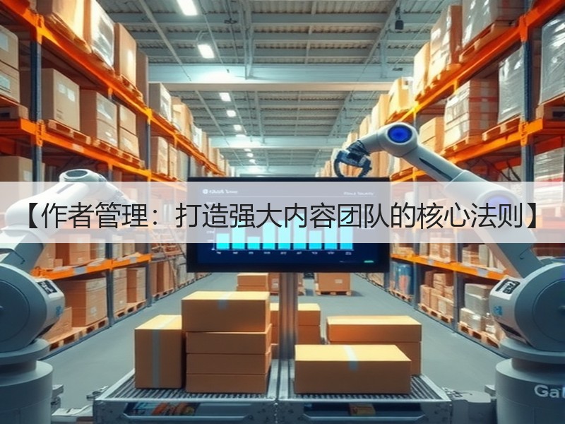 【作者管理：打造强大内容团队的核心法则】
