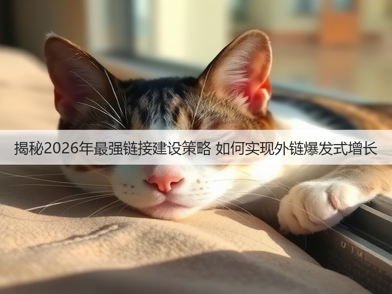 揭秘2026年最强链接建设策略 如何实现外链爆发式增长(图3)