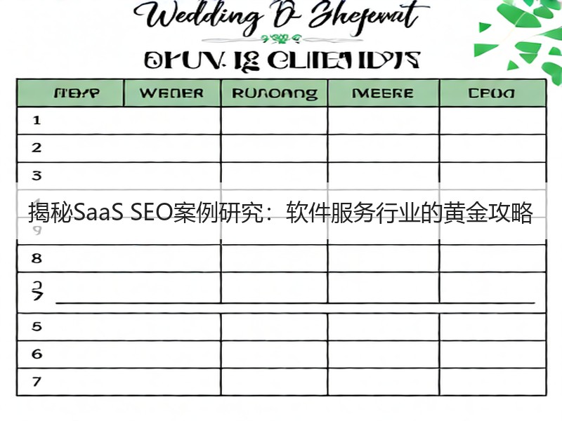 揭秘SaaS SEO案例研究：软件服务行业的黄金攻略