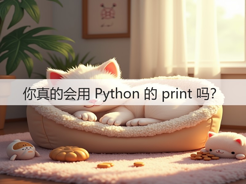 你真的会用 Python 的 print 吗?(图3) 你真的会用 Python 的 print 吗?(图3)