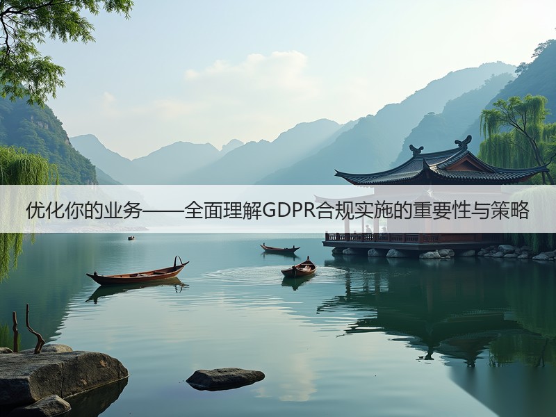 优化你的业务——全面理解GDPR合规实施的重要性与策略(图3)