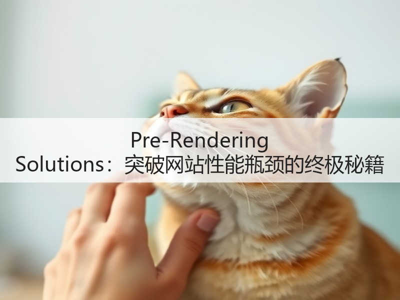Pre-Rendering Solutions：突破网站性能瓶颈的终极秘籍(图2)