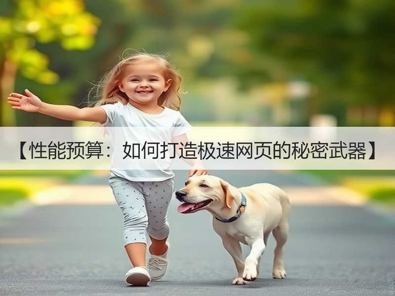【性能预算：如何打造极速网页的秘密武器】